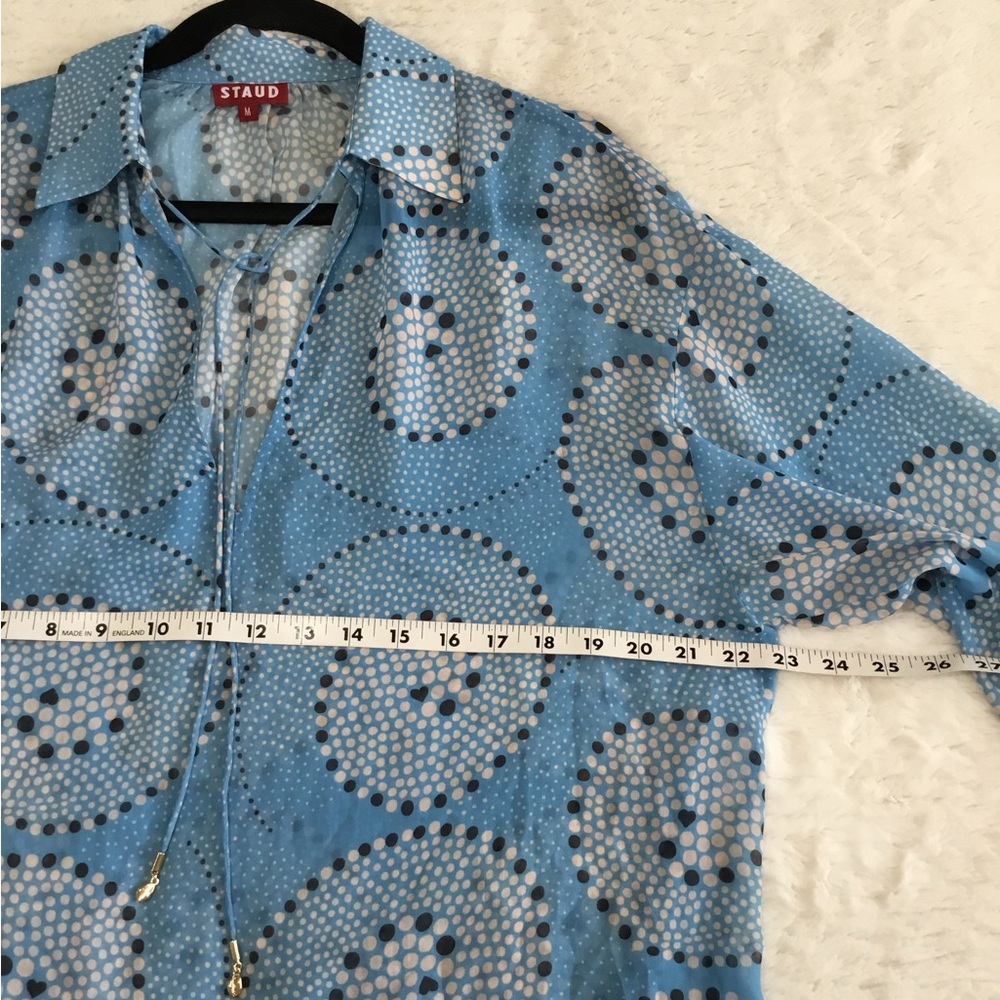 Staud Marissa Printed Shirt size medium - Picture 5 of 12